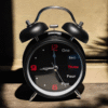 Twin bell alarm clock Black