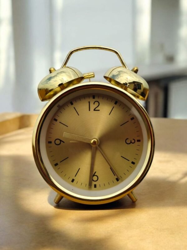 Twin bell alarm clock Golden