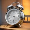 Twin bell alarm clock Silver 2