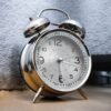 Twin bell alarm clock Silver 2