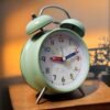 Classic design twin bell alarm clock - Mint Green