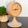 Table Alarm Clock Premium design White Color