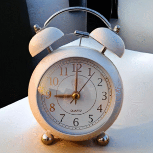 Table Alarm Clock Premium design White Color