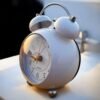 Table Alarm Clock Premium design White Color