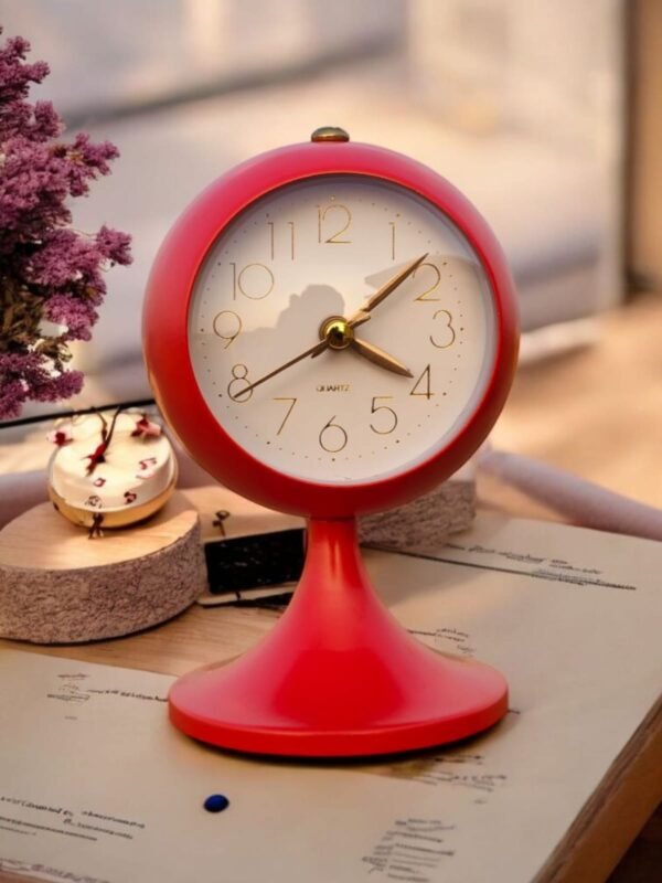 Table Alarm Clock Premium design Red Color