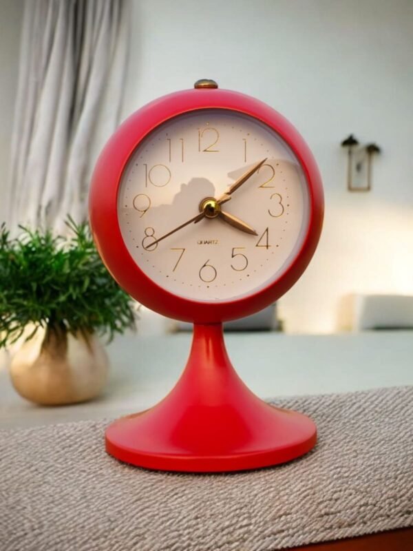 Table Alarm Clock Premium design Red Color