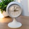 Table Alarm Clock Premium design White Color