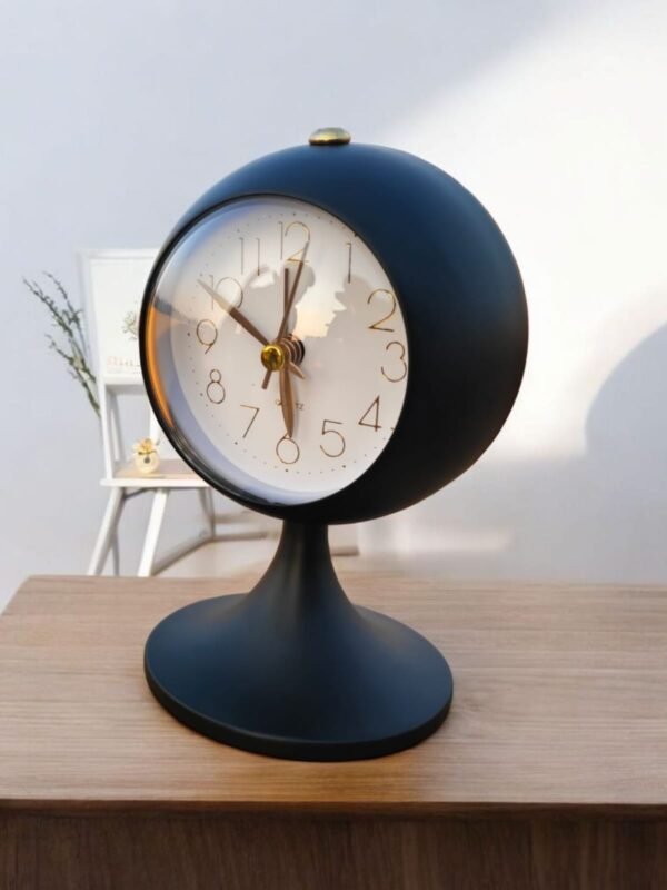 Table Alarm Clock Premium design Black Color