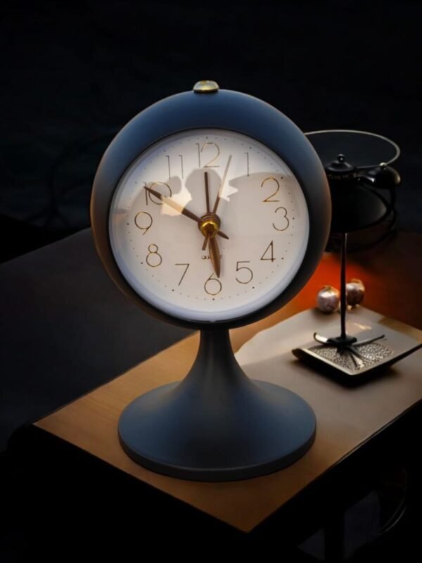 Table Alarm Clock Premium design Black Color