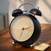 Table Alarm Clock Premium design Black Color