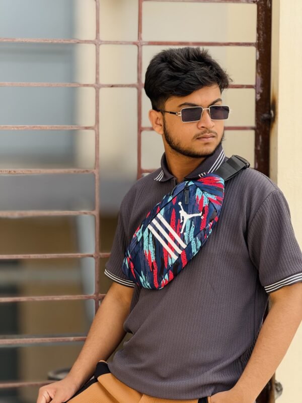 Premium Sporty Chest Bag (C-319) –  Multicolor Chest Bag