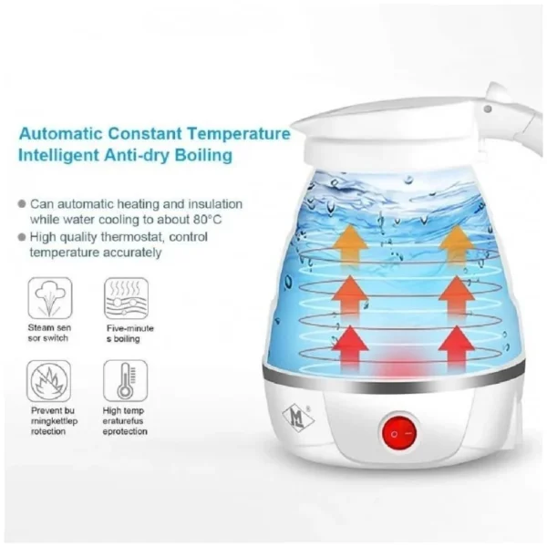 NEW Foldable Travel Electric Kettle (Mix Color)