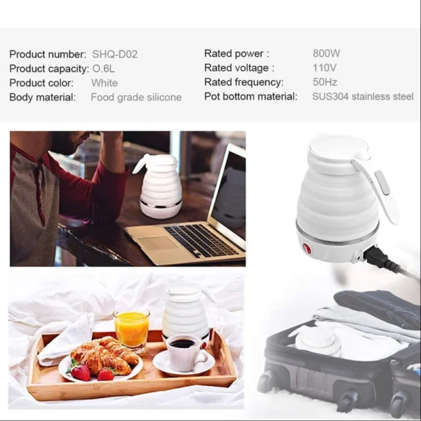 Foldable Travel Electric Kettle (Mix Color)