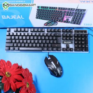 BAJEAL T350 Wired USB Gaming Keyboard & Mouse Combo For PC Desktop