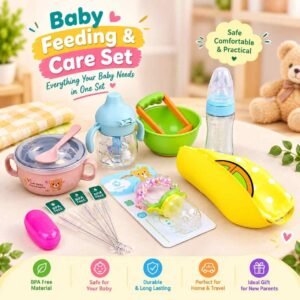 Baby Feeding & Care 8-Pcs Silicone Combo Set