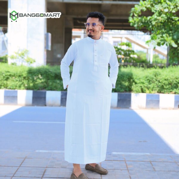 Al Aseel Premium Jubba White Color (Code - A100)